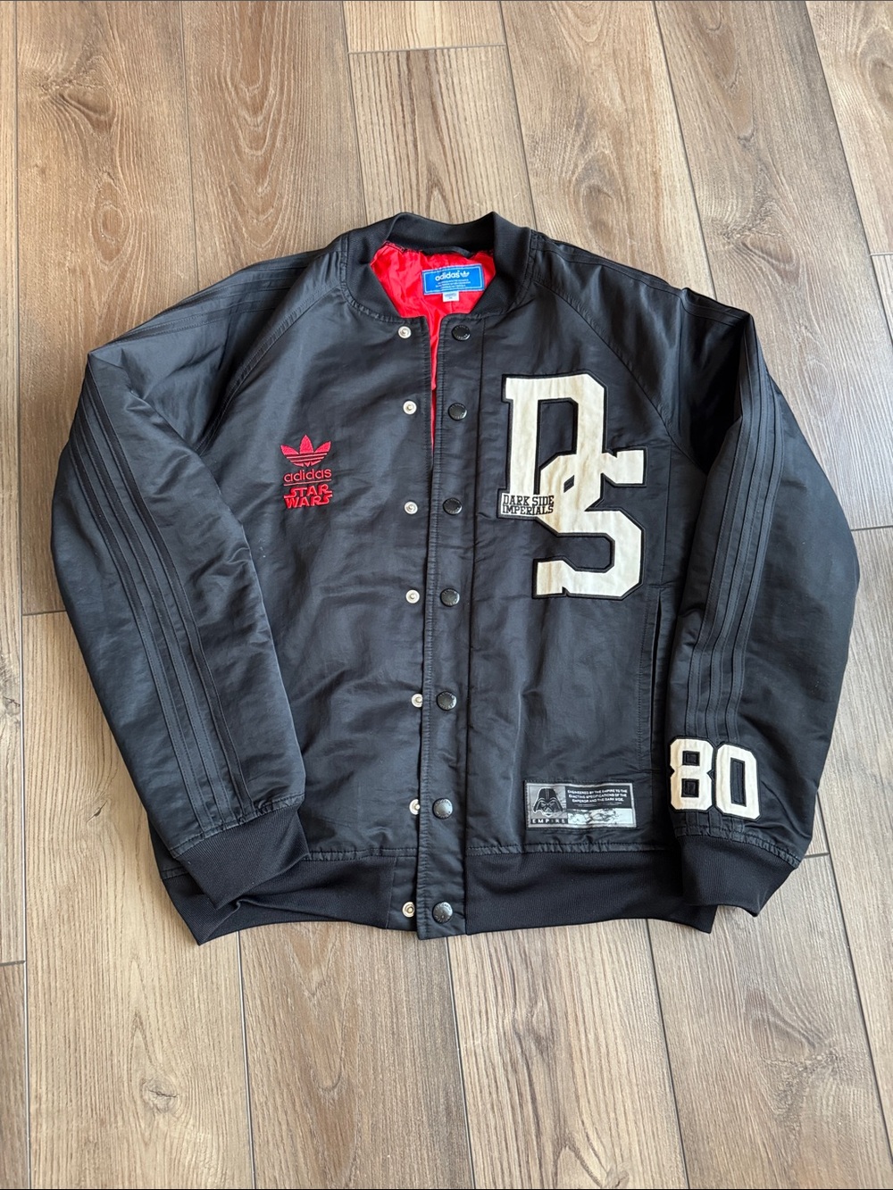 *Star Wars adidas Dark Side Black Varsity Jacket
